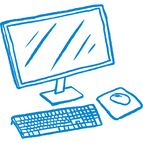 Icône écran stylisé : création de sites vitrines